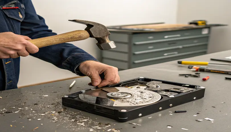 How to Destroy a Hard Drive with a Hammer